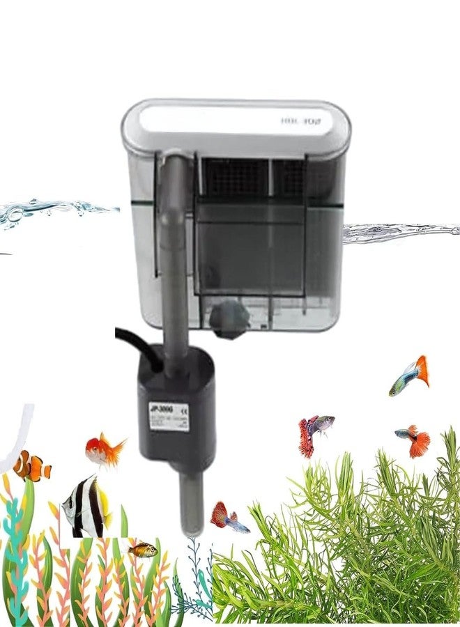 VAYINATO® HBL-303 | 3W | 350L/H Aquarium Hang on Filter for Fish Tank | Suitable for Both Fresh and Salt Water - Image 1